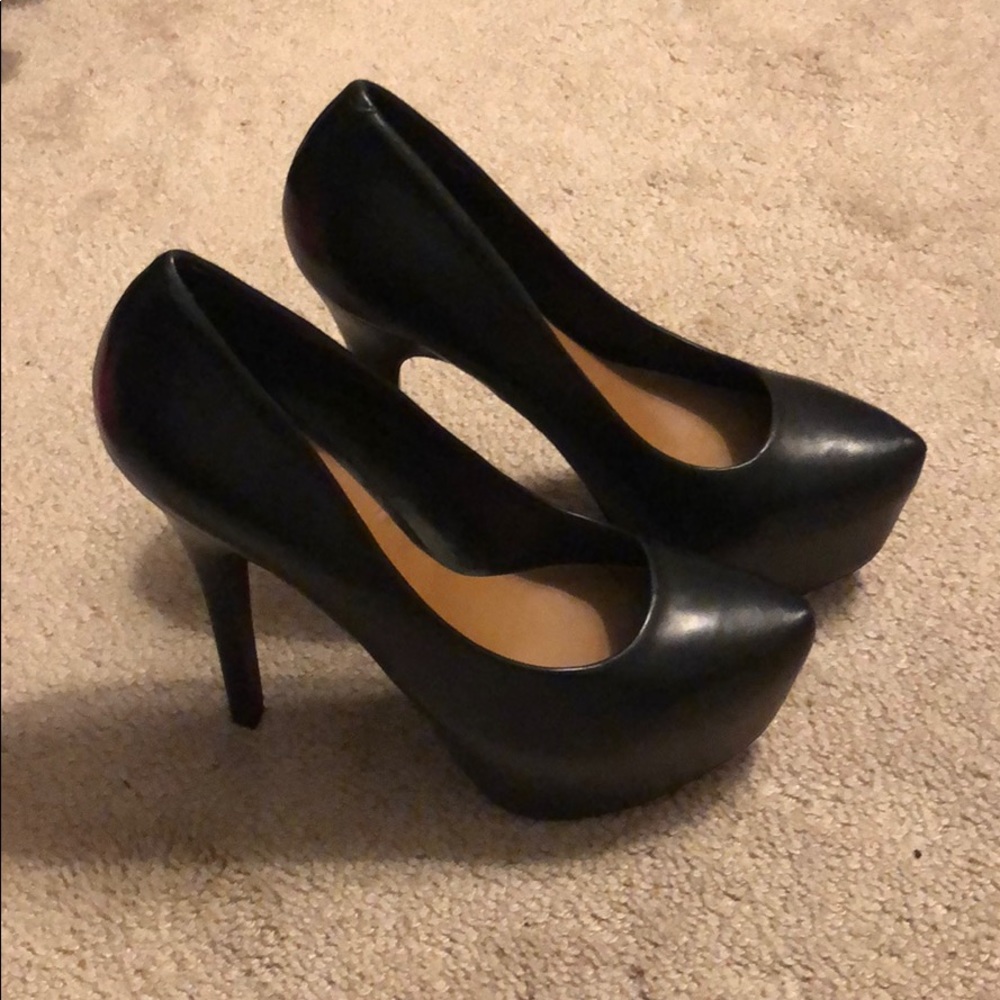 Black platform heels!  Brand new